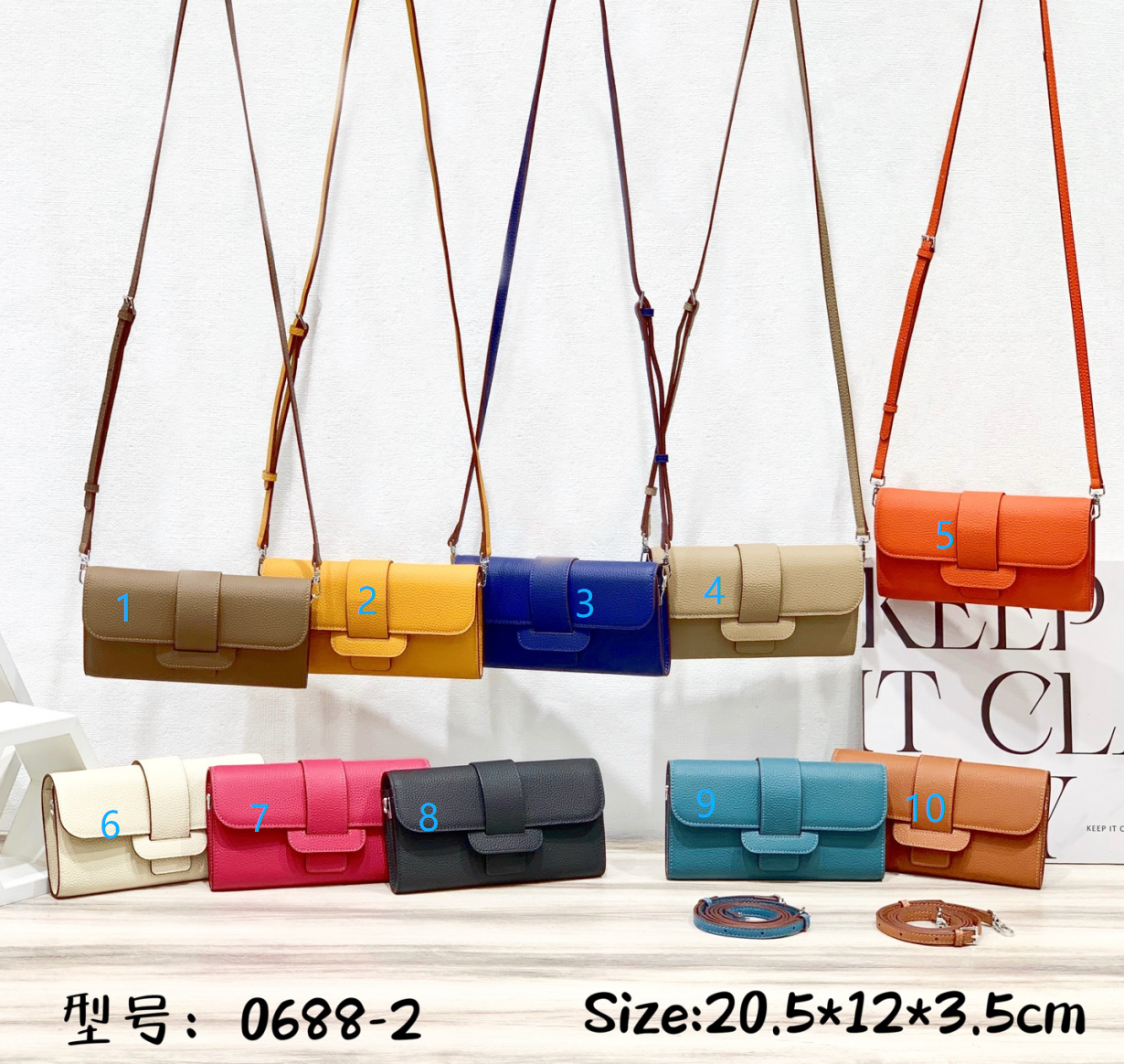 e7c30e24-8882-4f31-9d75-01633b89247b HERMES チェーンウォレット ケース付き 0688-2 20.5*12*3.5cm - 画像 (1)