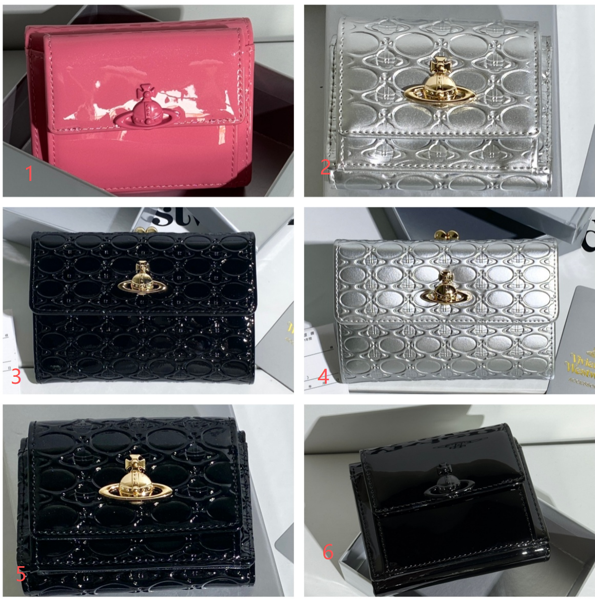 eb293e96-8733-48ac-8409-fecf59b9dbd9 Vivienne Westwood 三つ折り財布 ケース付き - 画像 (1)