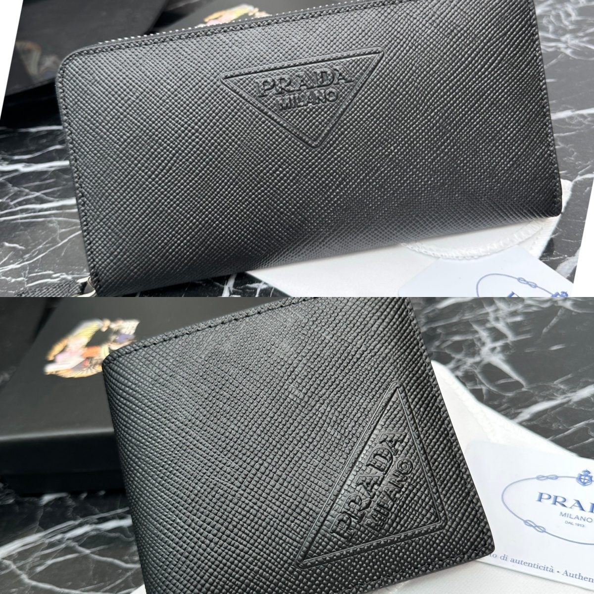kk Prada 長財布 二つ折り財布 ケース付き 303 10*19.5*2cm - 画像 (1)
