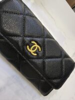 Chanel 長財布 二つ折り財布 キャビア ケース付き 8095 - 画像 (4)
