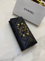 Chanel 長財布 二つ折り財布 ケース付き 8080 - 画像 (7)
