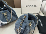 Chanel デニム 肩掛けバック 携帯ポーチ ケース付き 25bag 26*18cm 22*15cm - 画像 (5)