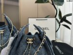 Chanel デニム 肩掛けバック 携帯ポーチ ケース付き 25bag 26*18cm 22*15cm - 画像 (7)