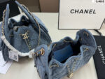 Chanel デニム 肩掛けバック 携帯ポーチ ケース付き 25bag 26*18cm 22*15cm - 画像 (8)