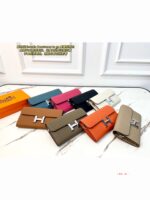 HERMES togo 長財布 二つ折り財布 ケース付き チェーン付き 21*4*11.5cm - 画像 (3)