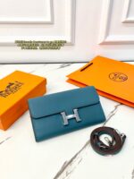 HERMES togo 長財布 二つ折り財布 ケース付き チェーン付き 21*4*11.5cm - 画像 (9)