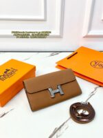 HERMES togo 長財布 二つ折り財布 ケース付き チェーン付き 21*4*11.5cm - 画像 (12)