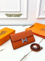 HERMES togo 長財布 二つ折り財布 ケース付き チェーン付き 21*4*11.5cm - 画像 (13)
