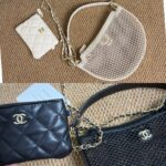 CHANEL ショルダーバック&小銭入れ 2点セット メッシュ ノベルティ 15*22*6cm