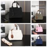 PRADA Linen blend トートバッグ ケース付き 26*19cm - 画像 (3)