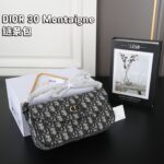 DIOR 30 Montaigne デニム ショルダーバック ケース付き 22*11cm