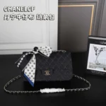 CHANEL cf デニム ショルダーバッグ ケース付き 25*15cm
