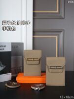 HERMES 携帯ポーチ ケース付き 12*18cm - 画像 (4)