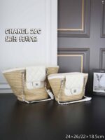 CHANEL 26C Tote トートバッグ ケース付き 22*18.5cm 24*26cm - 画像 (3)