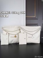 CHANEL 22Bag 24K Tote トートバッグ ポーチ付き ケース付き 39*42cm - 画像 (7)