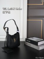 YSL Le5A7 Hobo ショルダーバッグ ケース付き 15*16cm