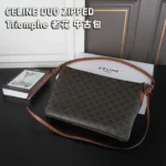 CELINE DUO ZIPPED Triomphe ショルダーバッグ ケース付き 35*24cm