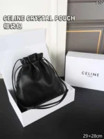 CELINE CRYSTAL POUCH ポーチ ケース付き 29*28cm - 画像 (5)
