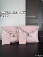 CHANEL 22Bag 24K Tote トートバッグ ポーチ付き ケース付き 39*42cm - 画像 (8)