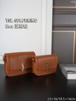 YSL SOLFERINO Box ショルダーバッグ ケース付き 18.5*14cm 23*16cm - 画像 (3)