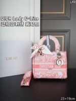 DIOR Lady D-Lite 2024 刺繡 ショルダーバック ケース付き 23*19cm - 画像 (15)