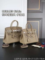 HERMES Birkin ハンドバッグ ショルダーバッグ ケース付き 25*19cm 30*21.5cm - 画像 (6)