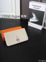 HERMES Dogon 二つ折り財布 ケース付き 12*9cm - 画像 (5)