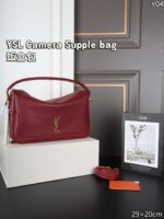 YSL Camera Supple bag 肩掛けバック ケース付き 29*20cm - 画像 (3)