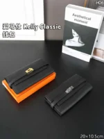 HERMES Kelly Classic 二つ折り財布 長財布 ケース付き 20*10.5cm - 画像 (10)