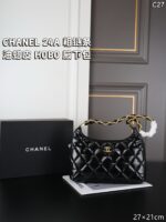 CHANEL 24A HOBO 肩掛けバッグ ケース付き 27*21cm - 画像 (5)