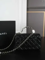 CHANEL Classic Flap CF 26P 羊革 ハンドバッグ ショルダーバッグ ケース付き 20*12cm - 画像 (9)