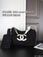 CHANEL 26M coco-Beach トートバッグ ポーチ付き 41*34cm - 画像 (5)