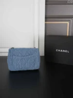 CHANEL 23P デニム ショルダーバック ケース付き 24*15cm - 画像 (4)