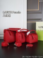 LOEWE Puzzle ショルダーバッグ ケース付き 19*12cm 25*15cm 28.5*18cm - 画像 (10)