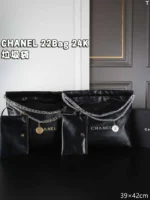 CHANEL 22Bag 24K Tote トートバッグ ポーチ付き ケース付き 39*42cm - 画像 (4)