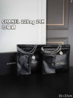 CHANEL 22Bag 24K Tote トートバッグ ポーチ付き ケース付き 35*37cm - 画像 (3)
