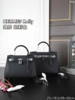 HERMES Kelly ハンドバッグ ショルダーバッグ ケース付き 25*18.5cm 28*20cm - 画像 (5)