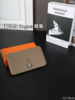 HERMES Dogon 二つ折り財布 ケース付き 12*9cm - 画像 (10)