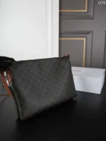 CELINE DUO ZIPPED Triomphe ショルダーバッグ ケース付き 35*24cm - 画像 (3)