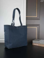 CELINE Cabas Tote デニム トートバッグ 36*36cm - 画像 (3)