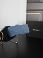 CHANEL 23P デニム ショルダーバック ケース付き 24*15cm - 画像 (5)