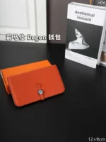 HERMES Dogon 二つ折り財布 ケース付き 12*9cm - 画像 (6)