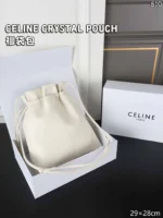 CELINE CRYSTAL POUCH ポーチ ケース付き 29*28cm - 画像 (8)