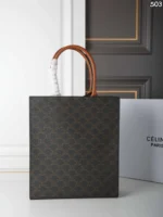 CELINE CabasTriomphe トートバッグ ケース付き 17*21cm 28.5*33cm - 画像 (15)