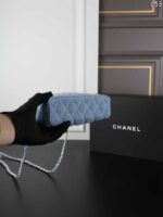 CHANEL 25C デニム バニティー ケース付き 19*12cm - 画像 (5)