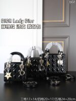 DIOR Lady Dior ショルダーバック ケース付き 17*14cm 20*17cm 24*20cm - 画像 (6)