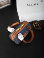 CELINE Cuir Triomphe ハンドバッグ ショルダーバッグ ケース付き 15.5*11cm - 画像 (14)