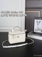 CHANEL Cruise 26C キャビア ハンドバッグ ショルダーバック ケース付き 17*11cm - 画像 (7)