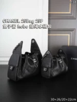 CHANEL 25Bag 25P hobo キャビア 水筒バック ケース付き 20*22cm 30*26cm - 画像 (5)