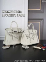 HERMES Birkin ハンドバッグ ショルダーバッグ ケース付き 25*19cm 30*21.5cm - 画像 (5)
